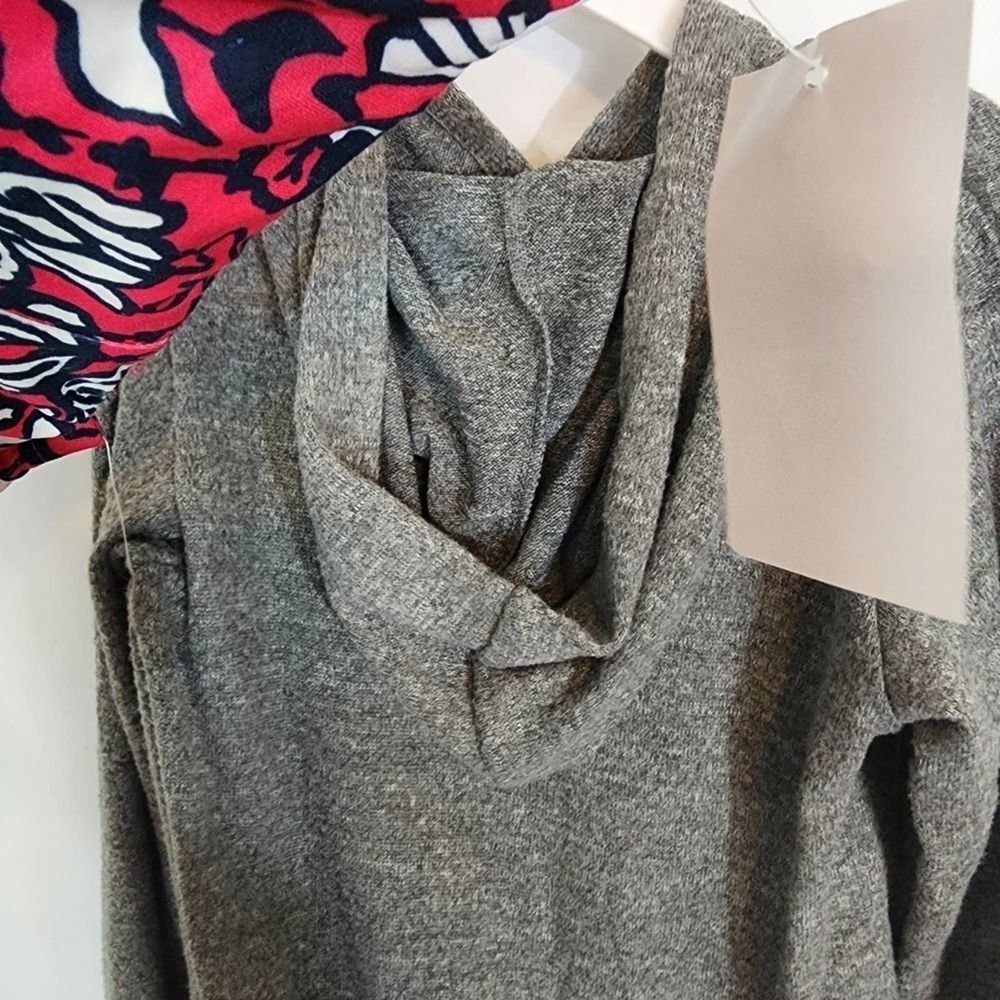 NWT French Connection Tres Cool Hoodie & Leggings Set Girls Pink Grey size 5 - Picture 7 of 7